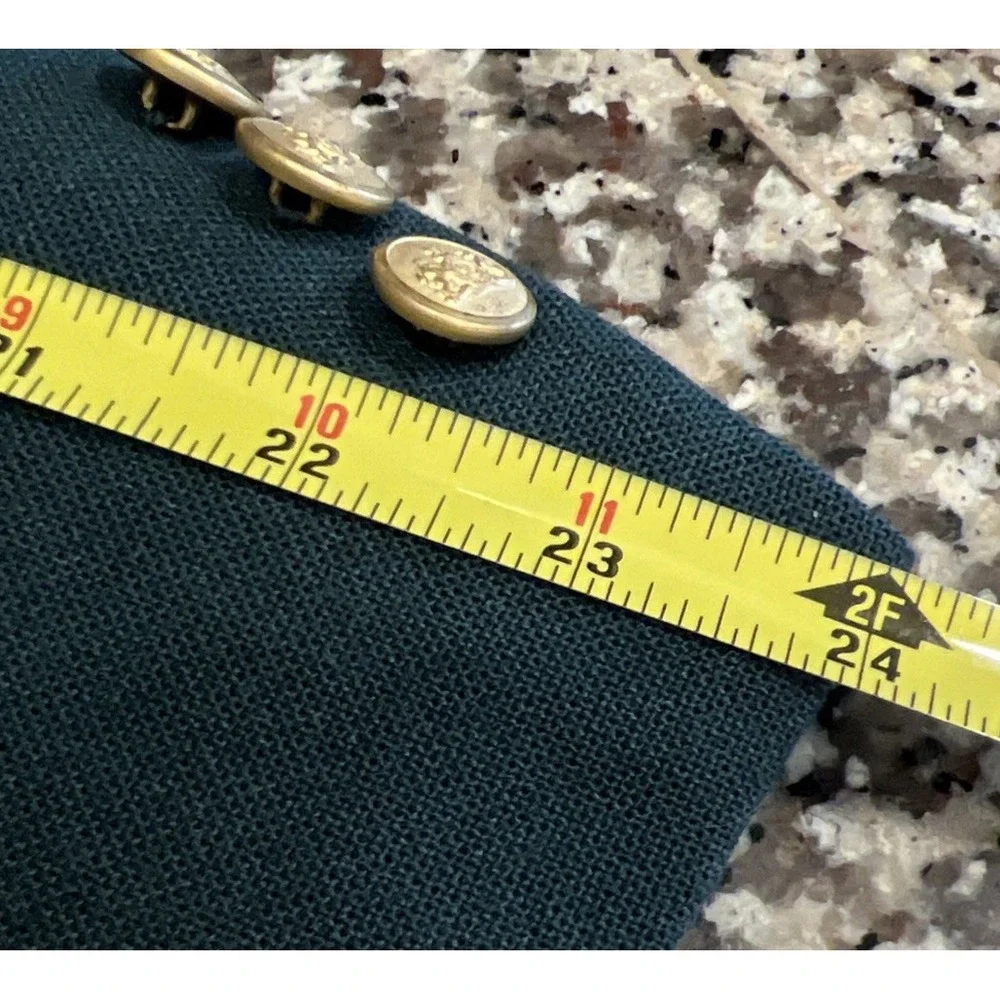 VINTAGE‎ Stafford Mens Green Blazer Jacket Gold Buttons USA Classic Size 42S